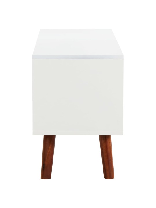 Tv skapītis, 110x35x50 cm, akācijas masīvkoks un mdf