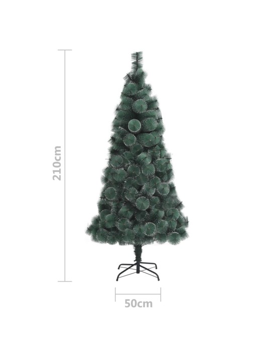 Mākslīgā Ziemassvētku egle ar statīvu, zaļa, 210 cm, PET