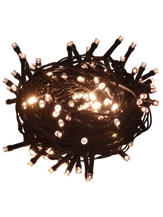 Led lampiņu virtene ar 300 led, silti balta, 30 m, pvc