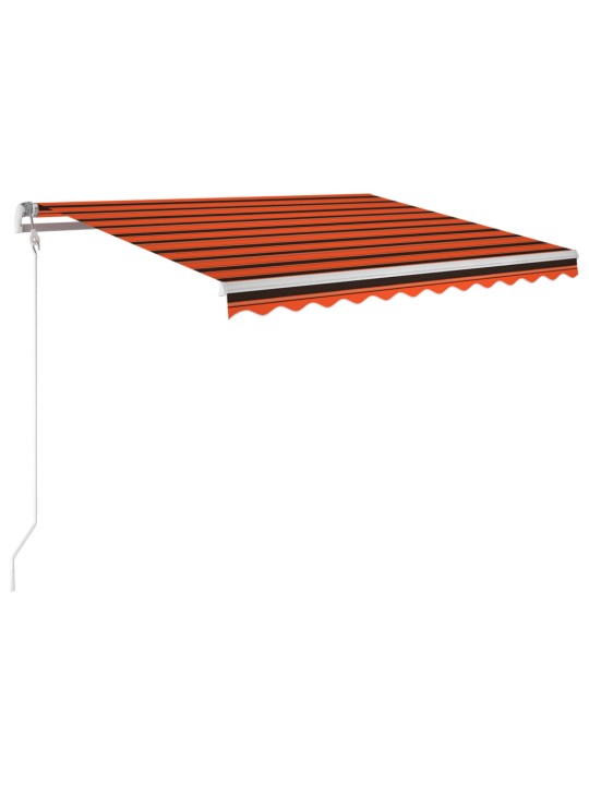 Izvelkama markīze, 300x250 cm, automātiska, oranža ar brūnu
