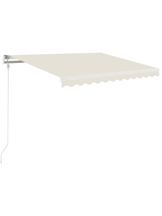 Izvelkama markīze, krēmkrāsas, 350x250 cm, automātiska