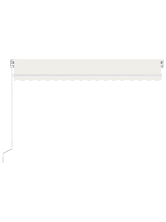 Izvelkama markīze ar led, 400x300 cm, manuāla, krēmkrāsas