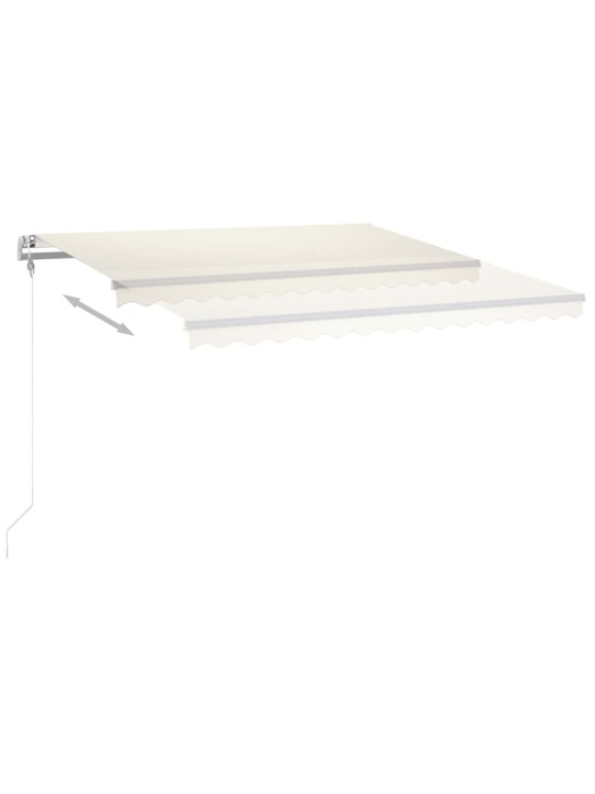 Izvelkama markīze, led, vēja sensors, krēmkrāsas, 400x300 cm