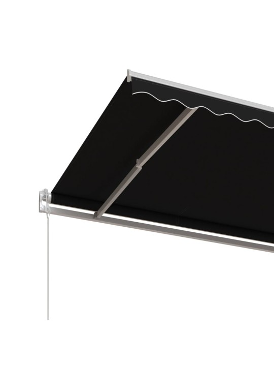 Izvelkama markīze, antracītpelēka, 400x350 cm, automātiska