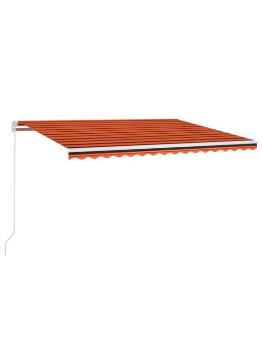 Izvelkama markīze, 450x350 cm, oranža un brūna