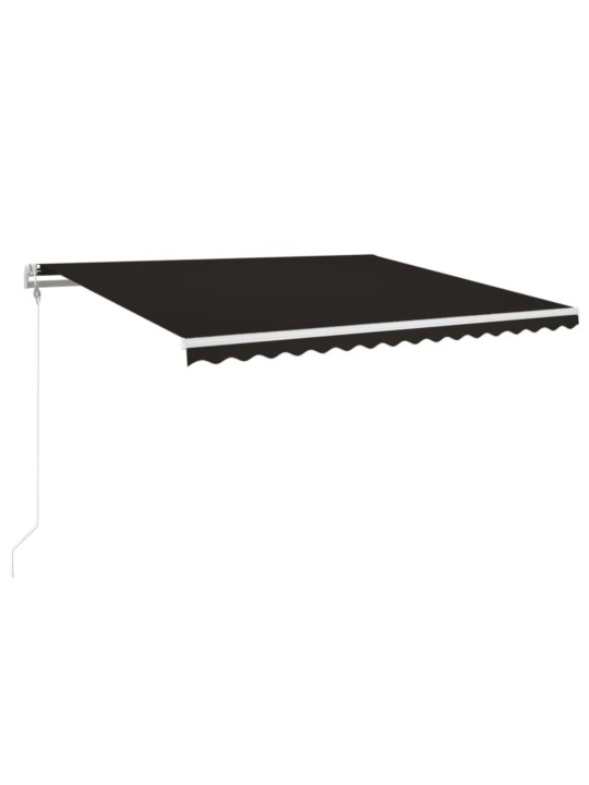 Izvelkama markīze, led, vēja sensors, 450x350cm, antracītpelēka