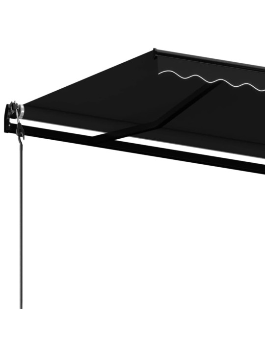 Izvelkama markīze, 400x350 cm, automātiska, antracītpelēka