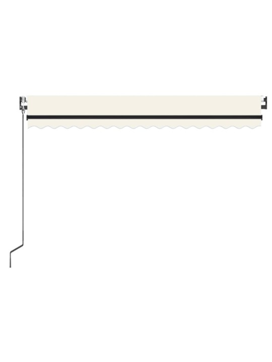 Izvelkama markīze ar led un vēja sensoru, 450x350cm, krēmkrāsas