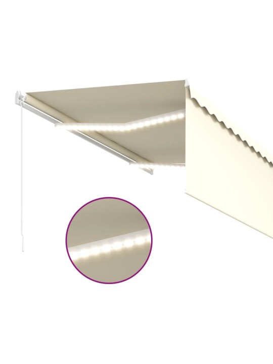 Izvelkama markīze ar žalūziju, led, 3x2,5m, manuāla, krēmkrāsas