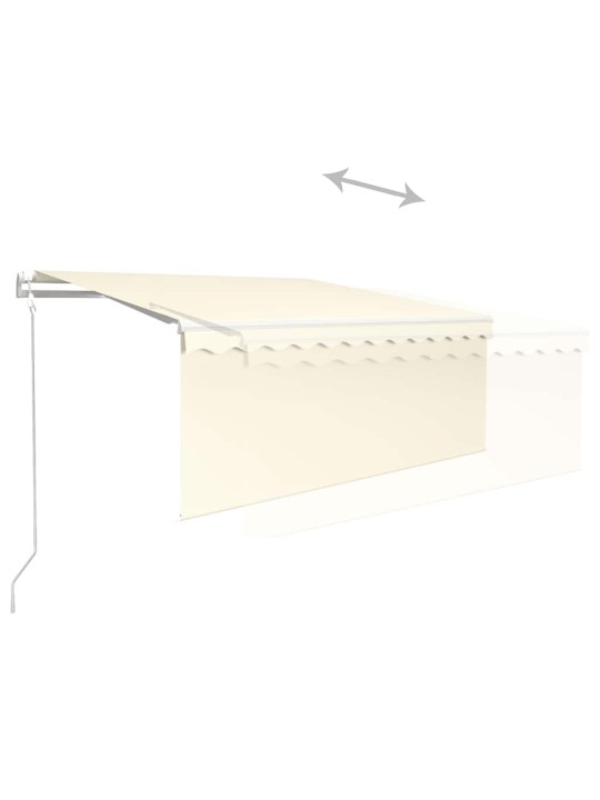 Izvelkama markīze ar žalūziju, 3x2,5 m, automātiska, krēmkrāsas