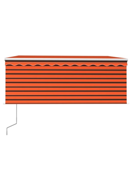 Izvelkama markīze ar žalūziju, 3x2,5 m, oranža un brūna