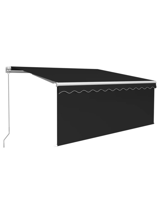 Izvelkama markīze ar žalūziju, 3,5x2,5 m, manuāla, pelēka