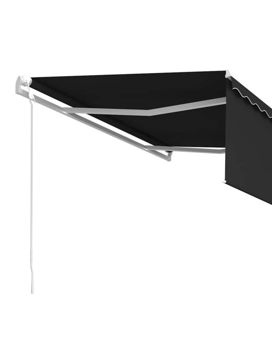 Izvelkama markīze ar žalūziju, 4,5x3 m, automātiska, pelēka