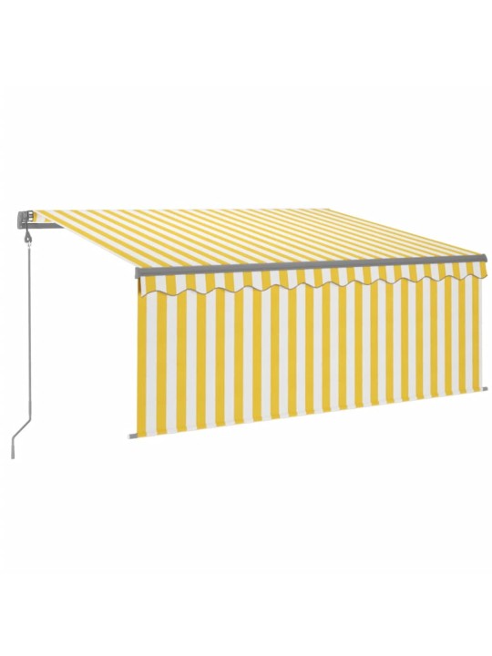 Izvelkama markīze ar žalūziju, 3x2,5 m, dzelteni balta