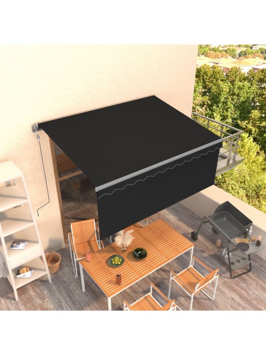 Izvelkama markīze ar žalūziju, 3x2,5 m, automātiska, pelēka