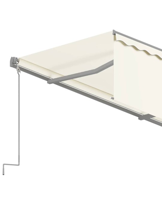 Izvelkama markīze ar žalūziju, 4x3 m, automātiska, krēmkrāsas