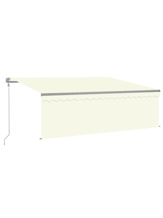 Markīze ar žalūziju, led, vēja sensoru, 4x3 m, krēmkrāsas