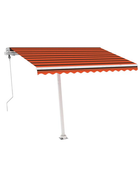 Markīze ar kātu, 300x250 cm, automātiska, oranža/brūna