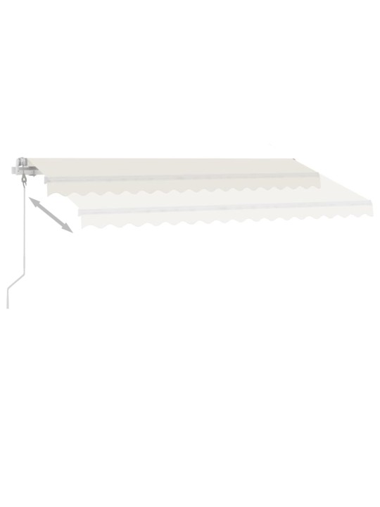 Izvelkama markīze, led, vēja sensors, krēmkrāsas, 400x300 cm