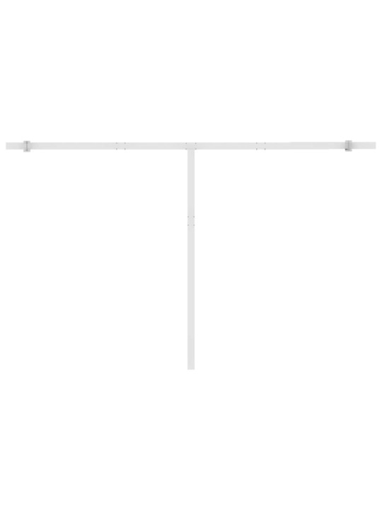 Manuāli izvelkama markīze ar led, 450x300 cm, antracītpelēka