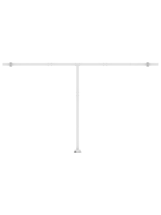 Izvelkama markīze ar led, 500x300 cm, manuāla, zili balta