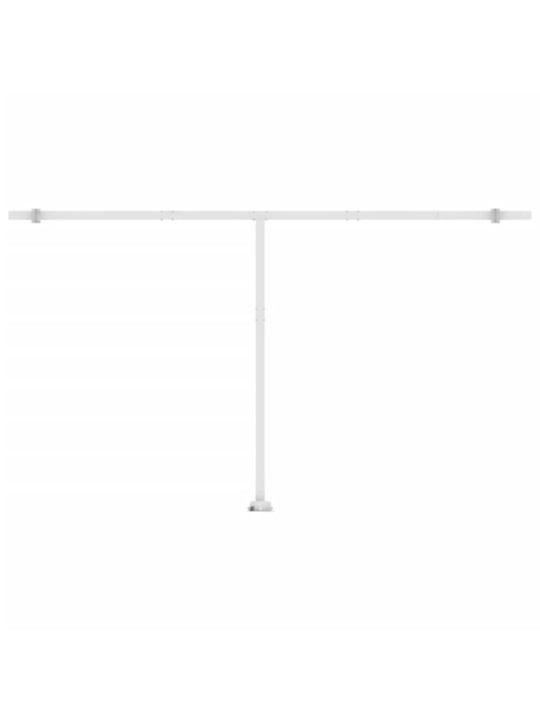 Izvelkama markīze ar led, 500x300 cm, manuāla, dzeltena, balta
