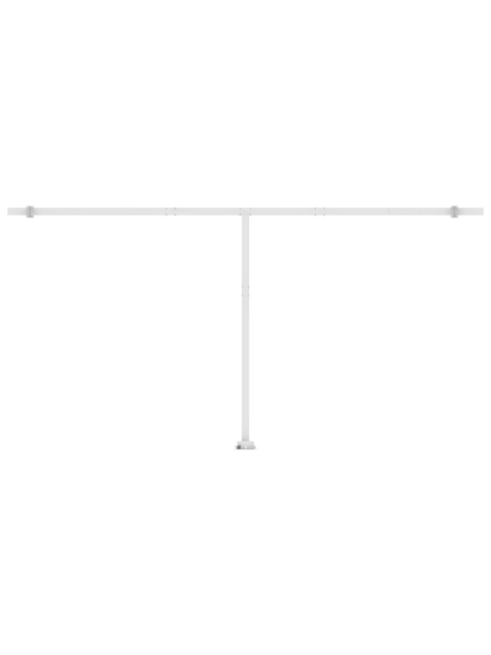 Izvelkama markīze, led, vēja sensors, 600x300 cm, zila un balta