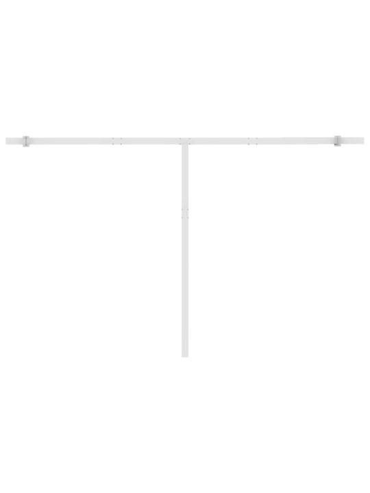 Izvelkama markīze ar led un vēja sensoru, 450x350cm, krēmkrāsas