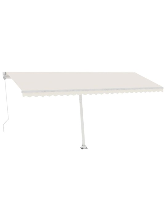 Izvelkama markīze ar kātu, 500x350 cm, manuāla, krēmkrāsas