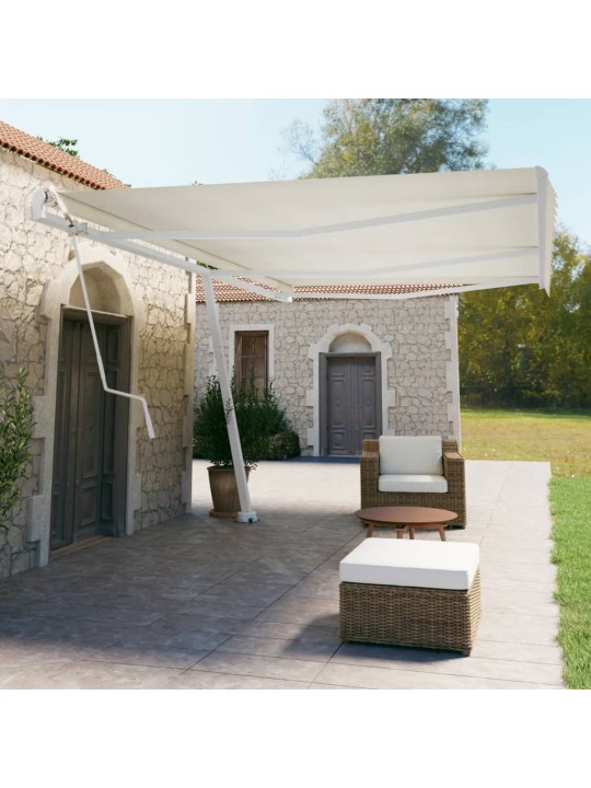 Markīze ar kātu, 600x350 cm, automātiska, krēmkrāsas
