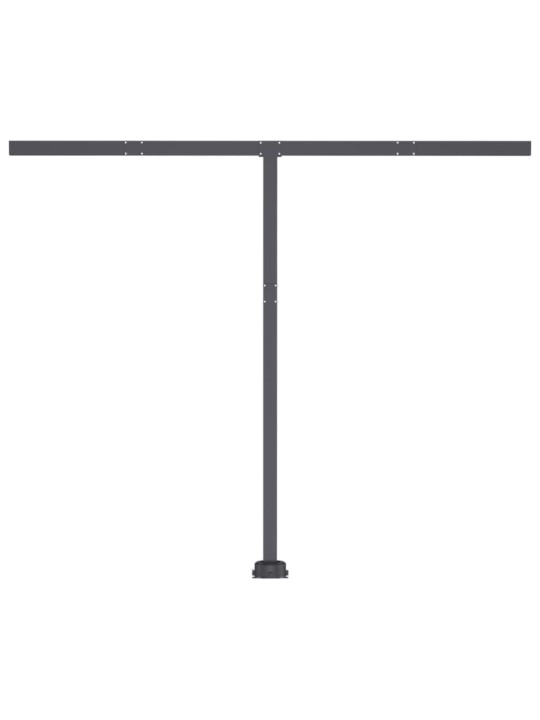 Izvelkama markīze ar led, 300x250 cm, manuāla, oranža un brūna