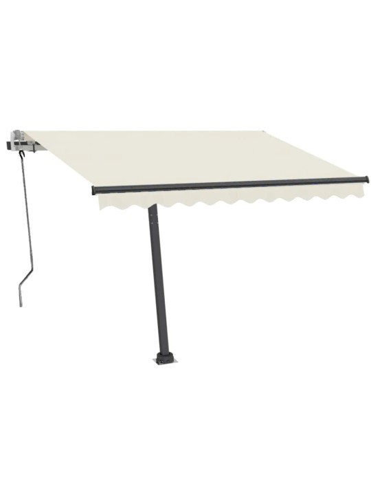 Izvelkama markīze ar kātu, 350x250 cm, manuāla, krēmkrāsas