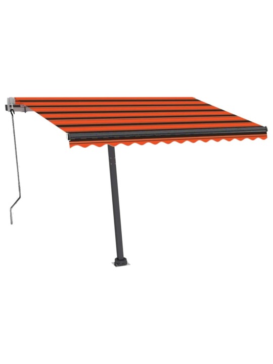 Markīze ar kātu, 350x250 cm, automātiska, oranža/brūna