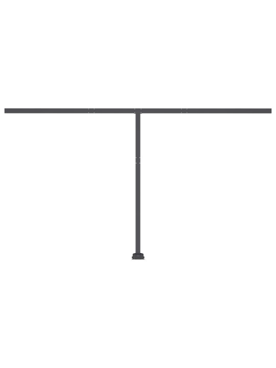 Izvelkama markīze ar led, 400x300 cm, zila ar baltu