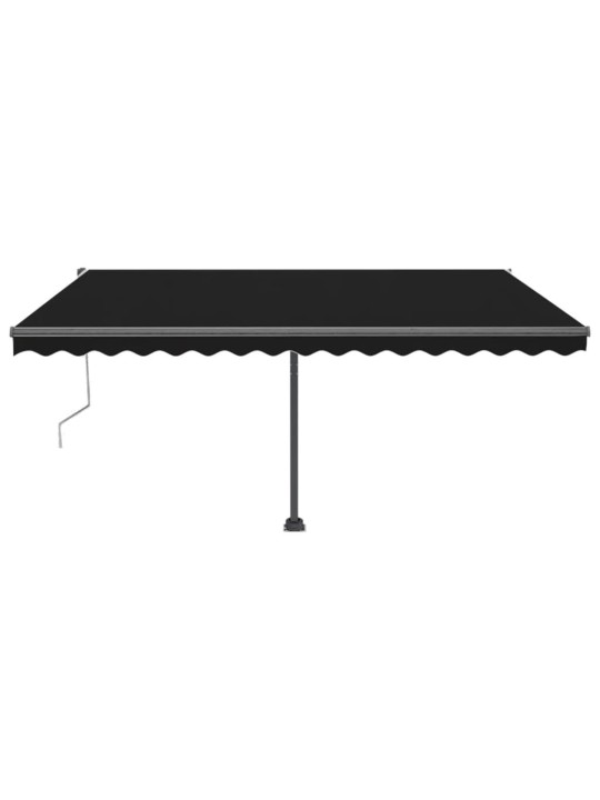 Markīze ar led un vēja sensoru, 400x300 cm, pelēka