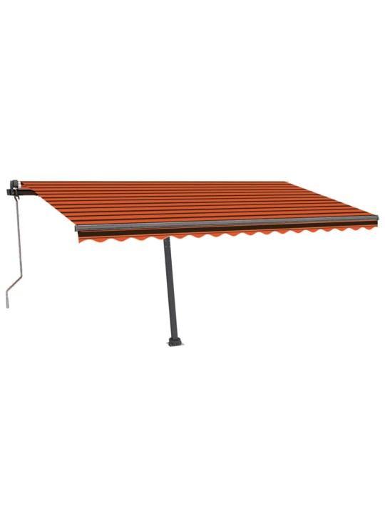 Markīze, led, vēja sensors, 400x300 cm, oranža/brūna