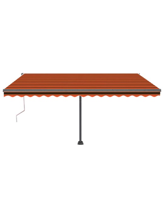 Markīze, led, vēja sensors, 400x300 cm, oranža/brūna