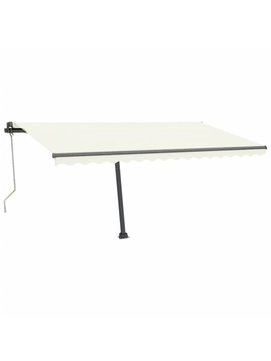 Markīze ar stabu, 450x300 cm, automātiska, krēmkrāsas