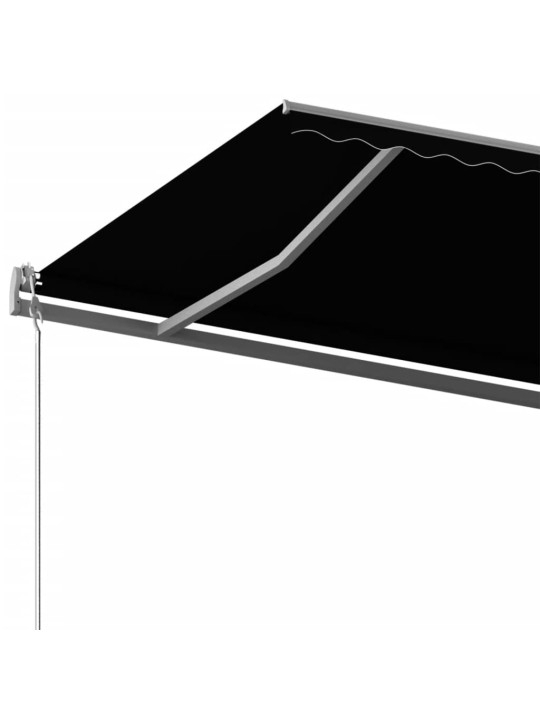 Izvelkama markīze ar kātu, 500x300 cm, manuāla, antracītpelēka