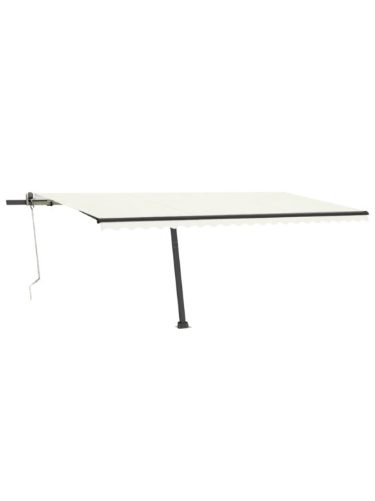 Markīze ar stabu, 500x300 cm, automātiska, krēmkrāsas