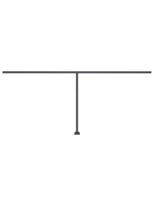 Izvelkama markīze, led, vēja sensors, 500x300 cm, zila un balta