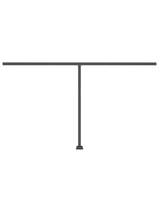 Izvelkama markīze ar led un vēja sensoru, 400x350 cm, pelēka