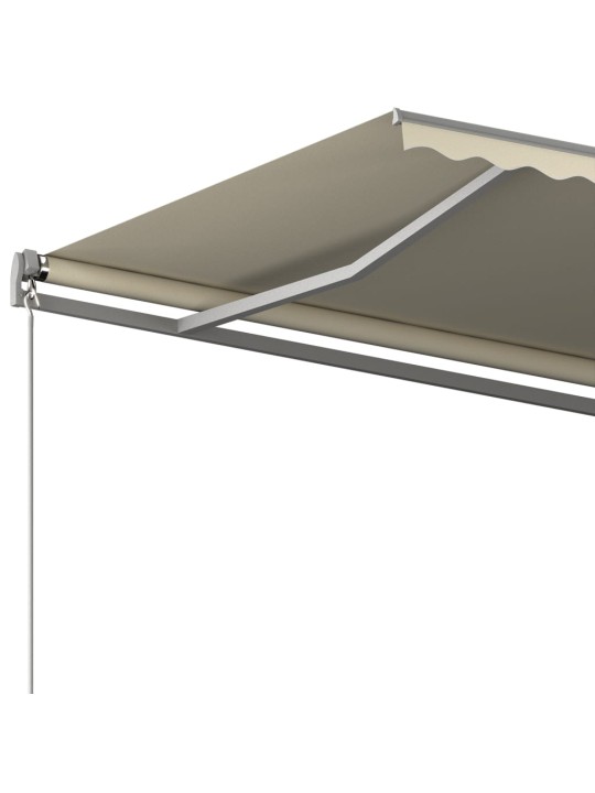 Markīze ar stabu, 600x350 cm, automātiska, krēmkrāsas