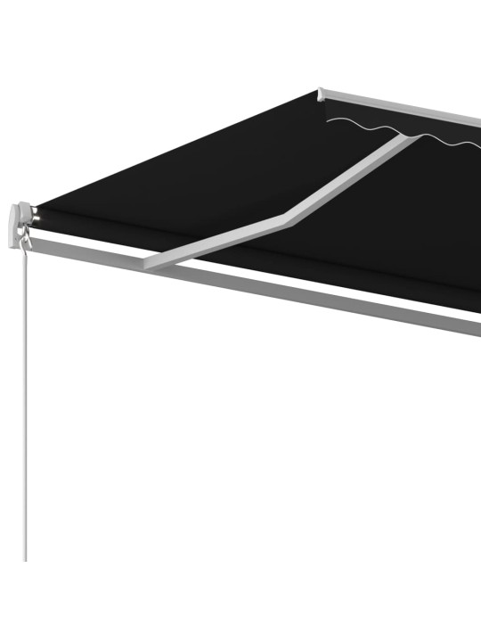 Izvelkama markīze ar kātiem, 3x2,5 m, automātiska, pelēka