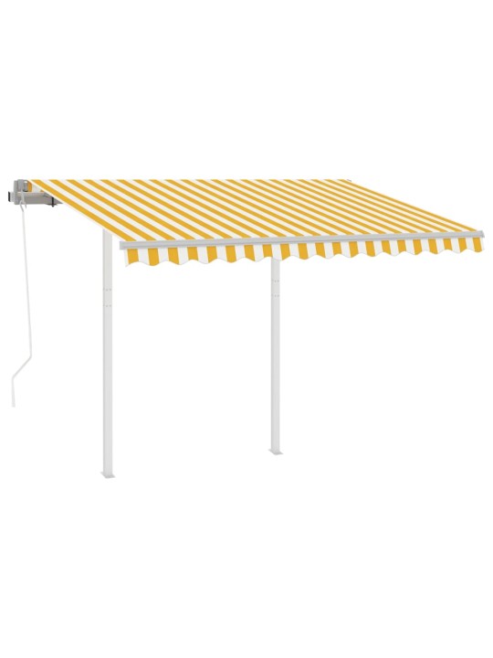 Izvelkama markīze ar stabiem, 3,5x2,5m, automātiska