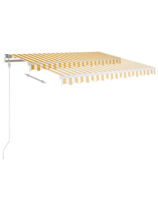 Izvelkama markīze ar stabiem, 3,5x2,5m, automātiska