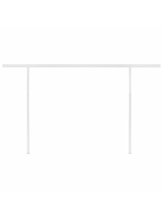 Izvelkama markīze ar kātiem, 4x3 m, automātiska, antracītpelēka