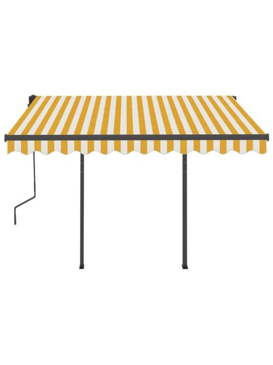 Izvelkama markīze ar stabiem, 3,5x2,5 m, automātiska