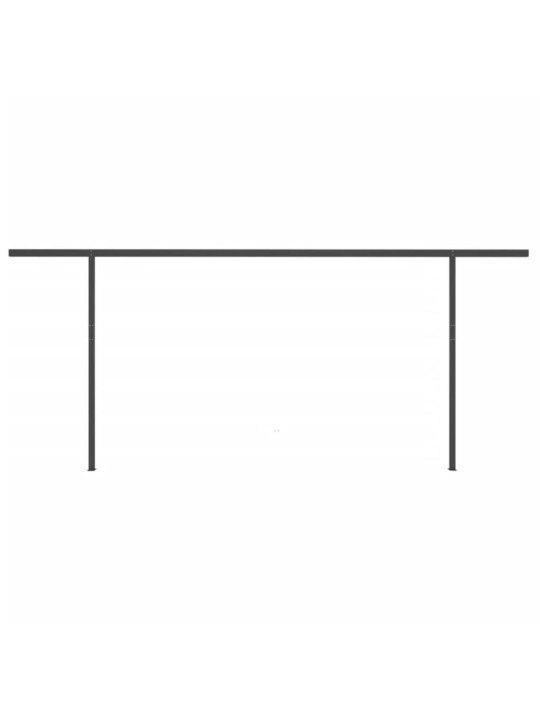 Izvelkama markīze ar kātiem, 6x3,5 m, automātiska, krēmkrāsas