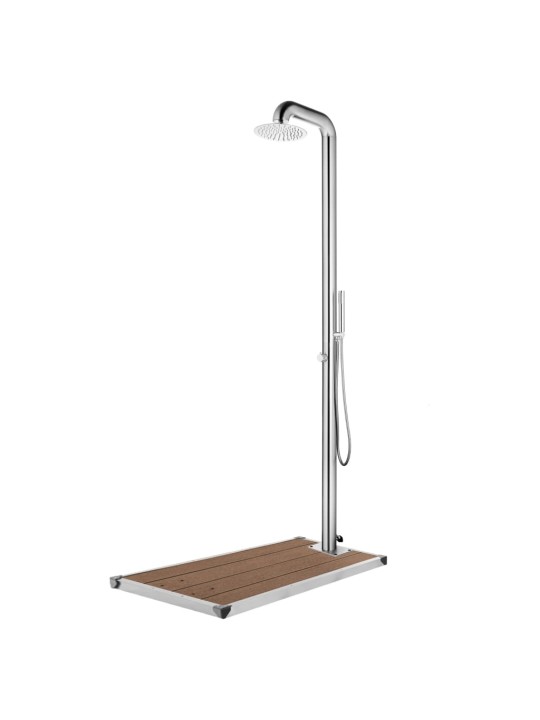 Dārza duša ar brūnu pamatni, 230 cm, nerūsējošs tērauds